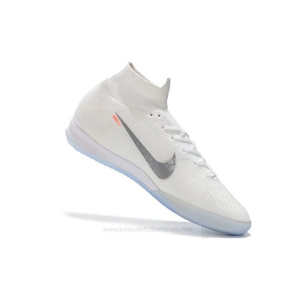 Nike Mercurial SuperflyX Elite IC Hombres Blanco Gris